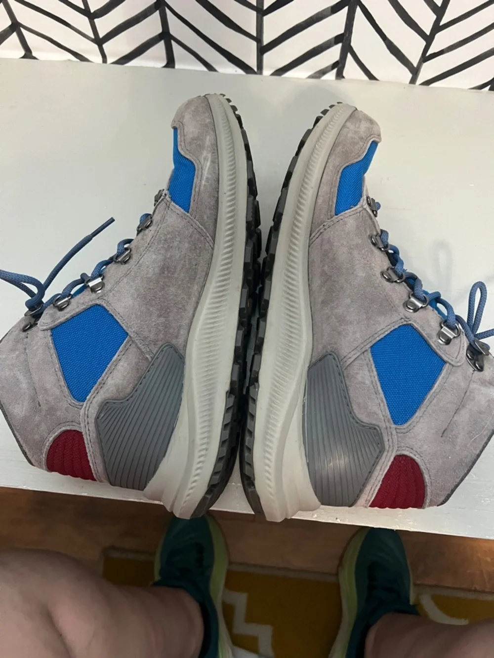 Merrell Blue and Gray Men's Hiking Boots